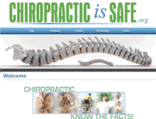 Tablet Screenshot of chiropracticissafe.org